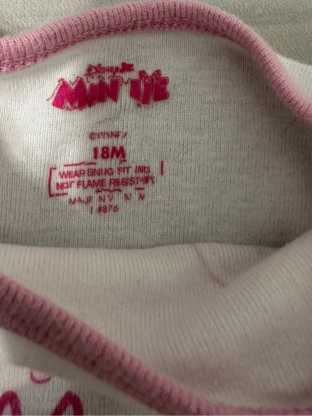 Disney Pink and White Minnie & Daisy 'Unicorn Dreams' Pajama Set